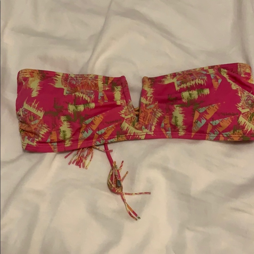 Pink bathing suit top